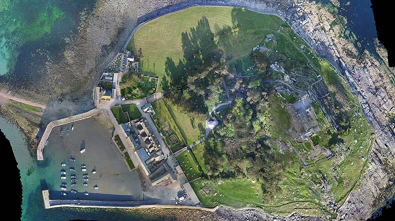 Orthophoto of St Michaels Mount